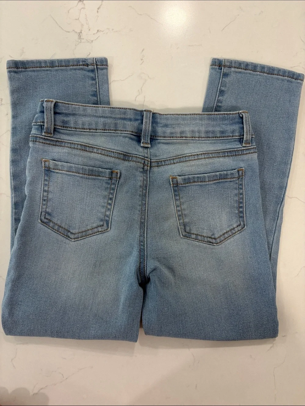 Old Navy Kid's Dark and Light Blue Stretch Jeans Lot - 2